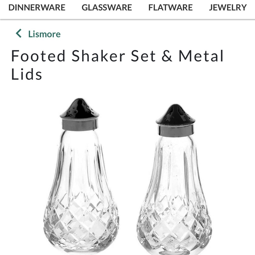 Salt and pepper shakers that are fairly new